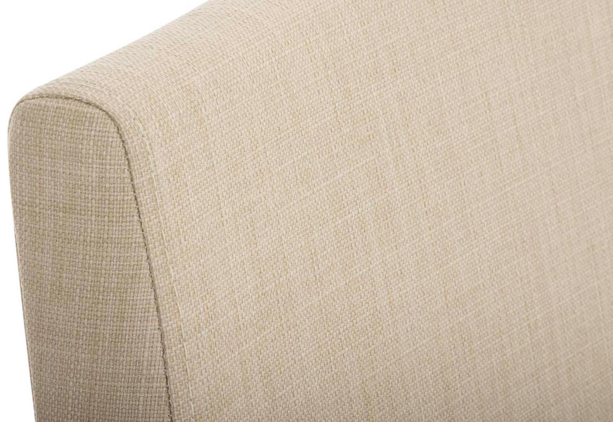 SCHWINGSTUHL 2er Set Stoff Creme - Edelstahlfarben/Creme, Textil/Metall (40/90/50cm) - CLP