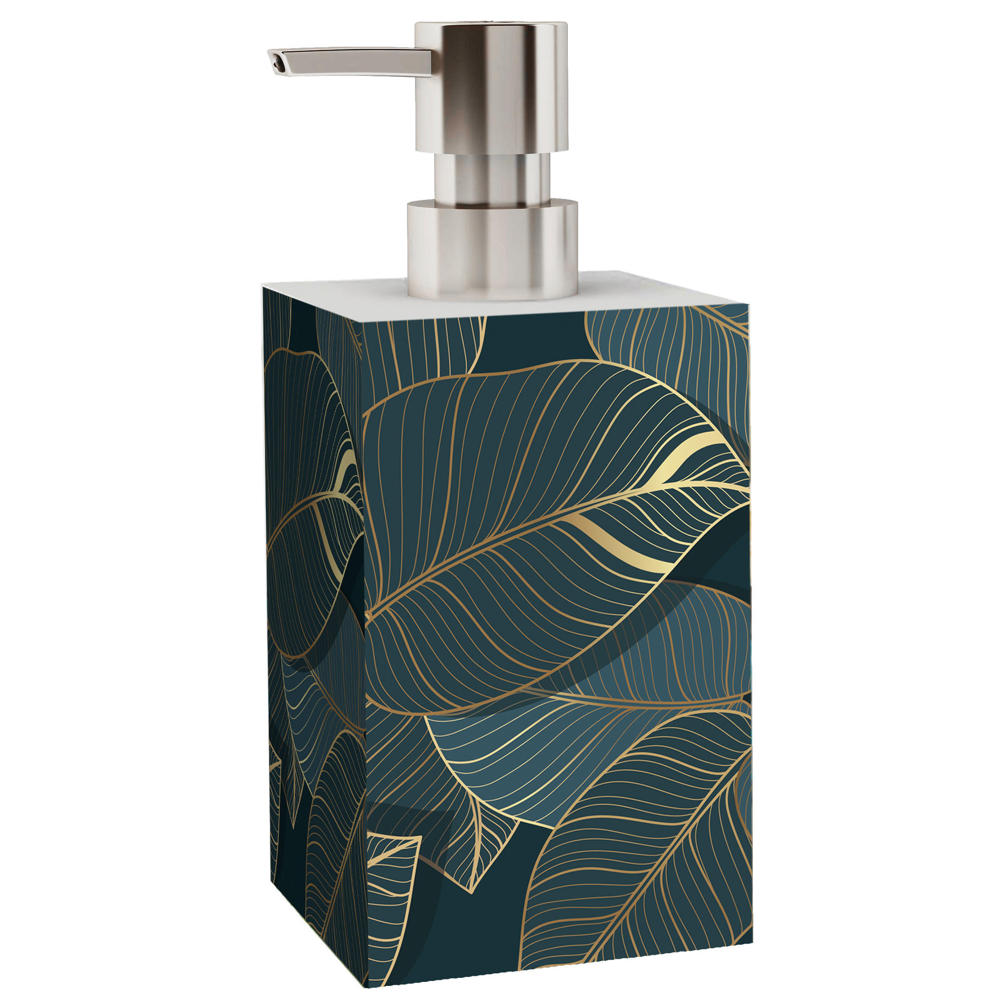 SEIFENSPENDER Monstera - Grün, Kunststoff (7/12/7cm) - Sanilo