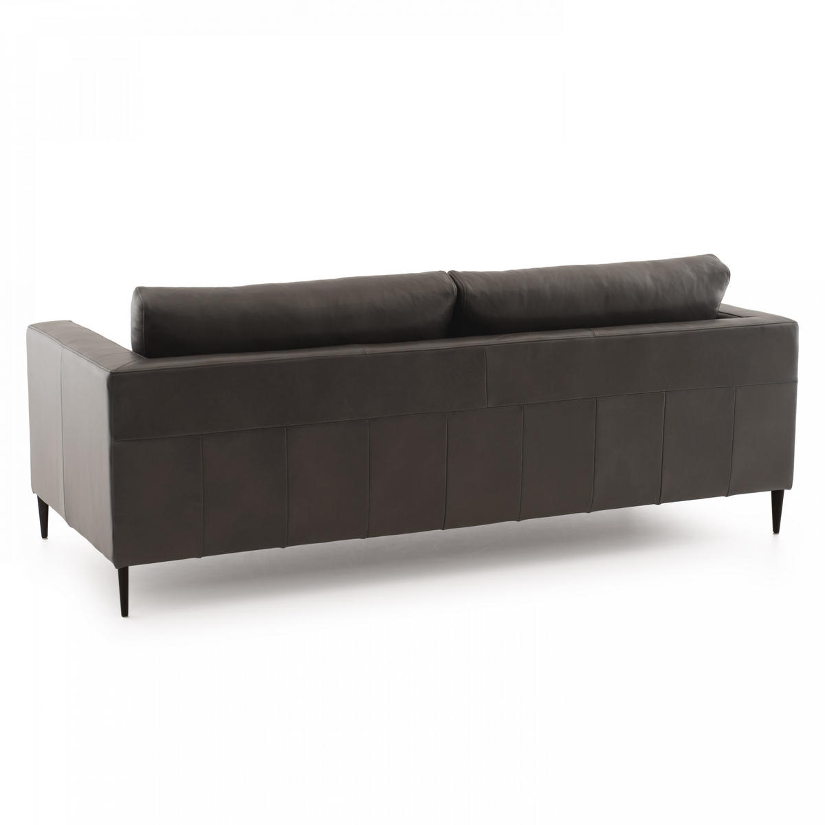 3-SITZER-SOFA, Leder, Schwarz - Schwarz, Leder (102/85/220cm) - Oviala