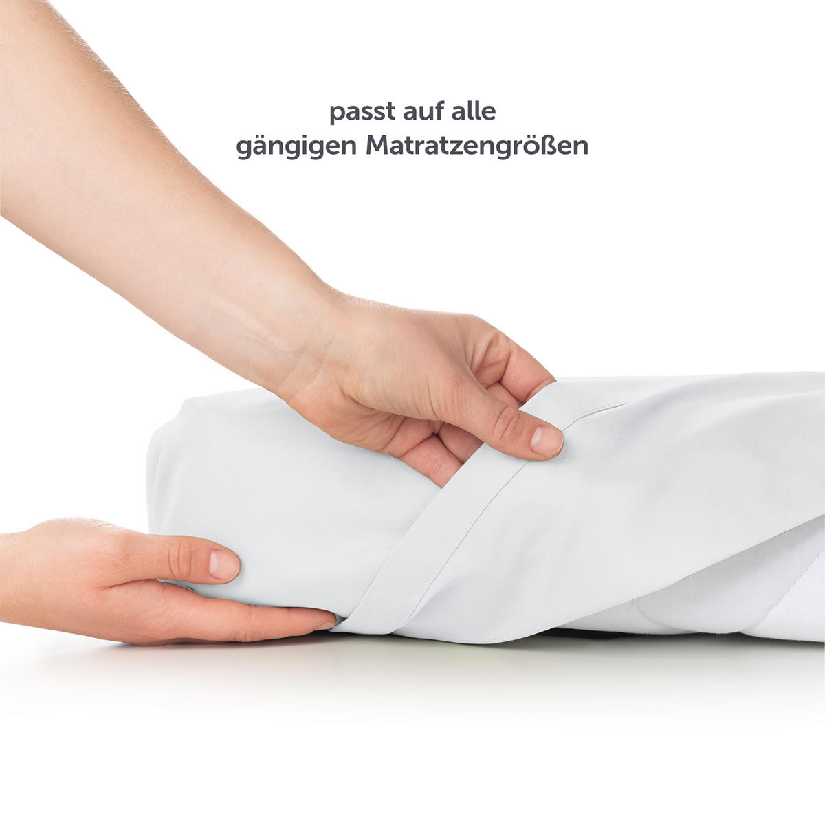 BETTTUCH ohne Gummi 320/275 cm, in Weiß - Weiß, Textil (275/320cm) - Blumtal
