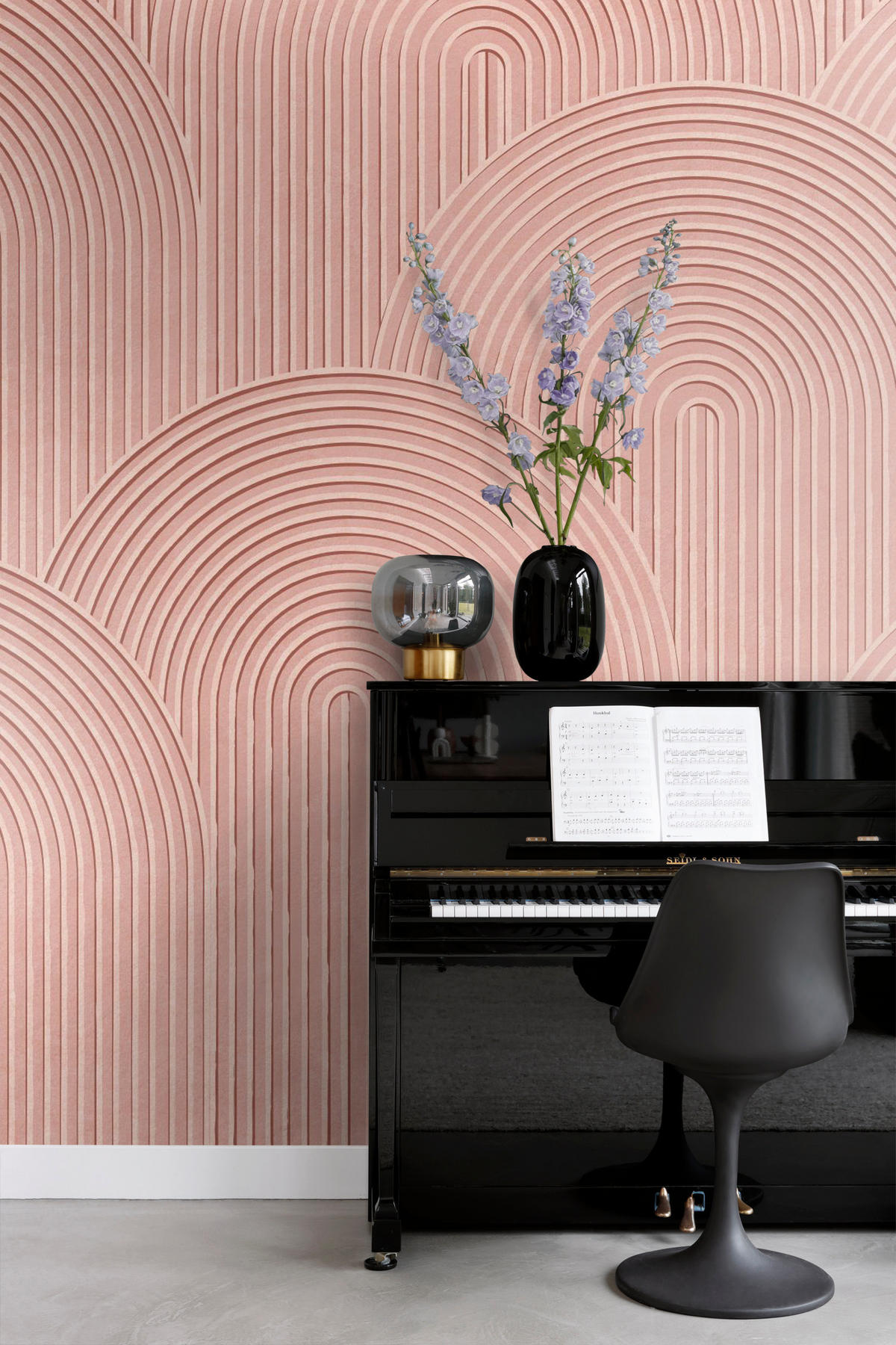 FOTOTAPETE 3D-Muster 250 x 279 cm - Pink, Papier (250/279cm) - Origin Wallcoverings