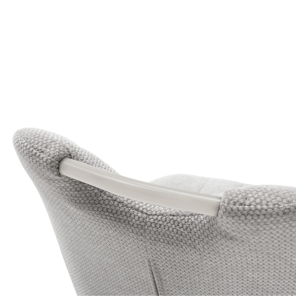 STÜHLE (Set aus 4) aus stoff mit schwarzen metallbeinen nova 48/58/86 cm - Beige, Textil (58/86/48cm) - Calicosy