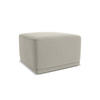 POUF Samt Stoff Creme - Perlmutt/Creme, Kunststoff/Textil (65/40/65cm) - Makamii