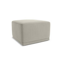 POUF Samt Stoff Creme - Perlmutt/Creme, Kunststoff/Textil (65/40/65cm) - Makamii
