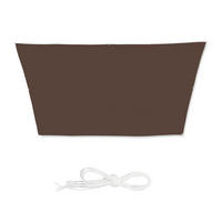 SONNENSEGEL - Braun, Textil/Metall (550/400cm) - Relaxdays
