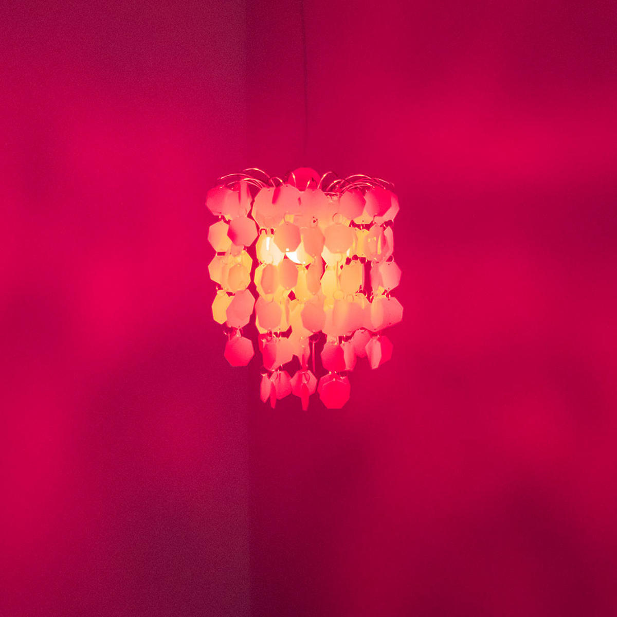 LED DECKENLEUCHTE Metall Rosa - Rosa, Metall (32/32/140cm)