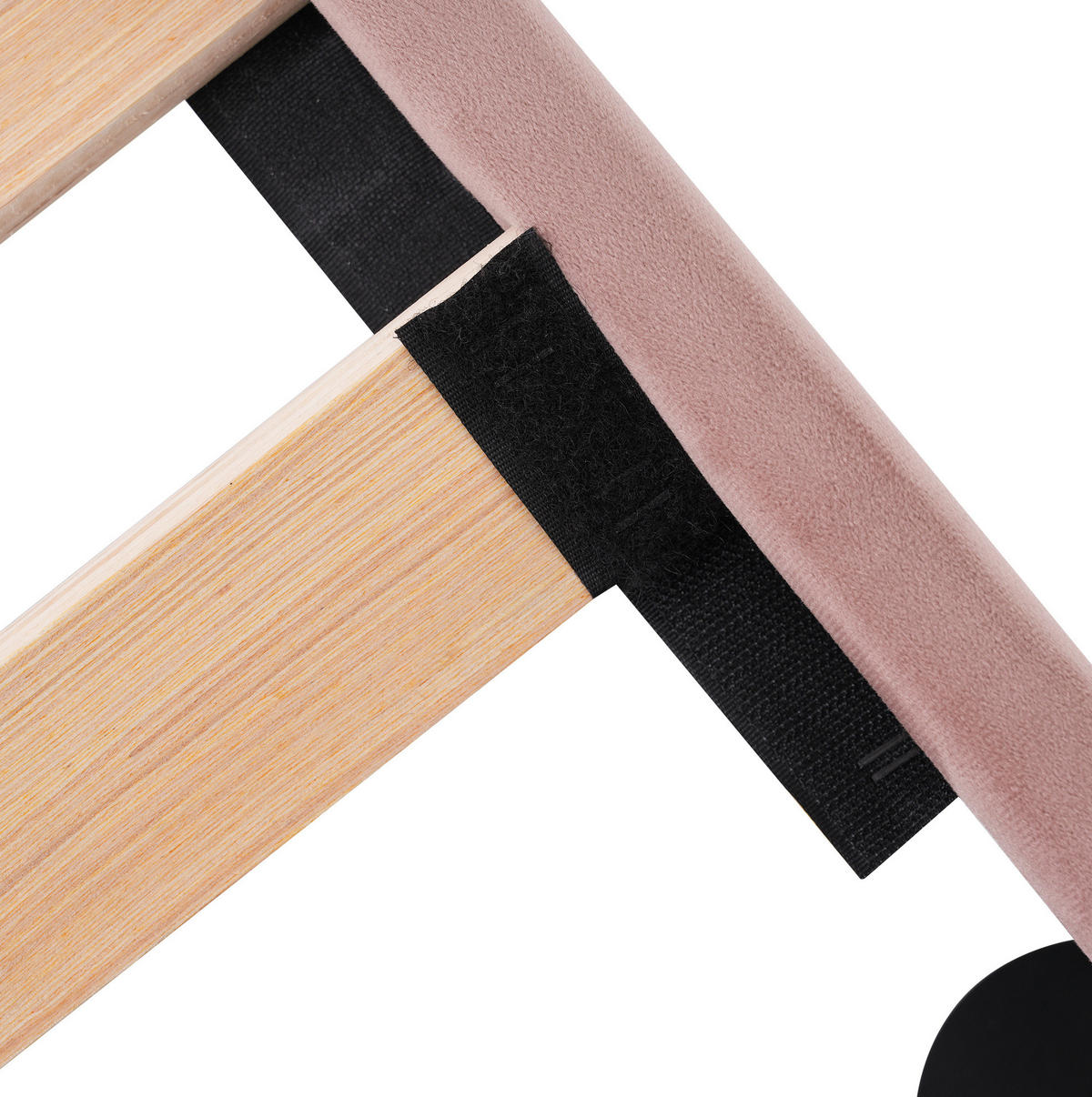 POLSTERBETT 90/200 cm Rosa aus Samt mit LED-Kopfteil - Pink, Textil (90/200cm) - OKMYHOME