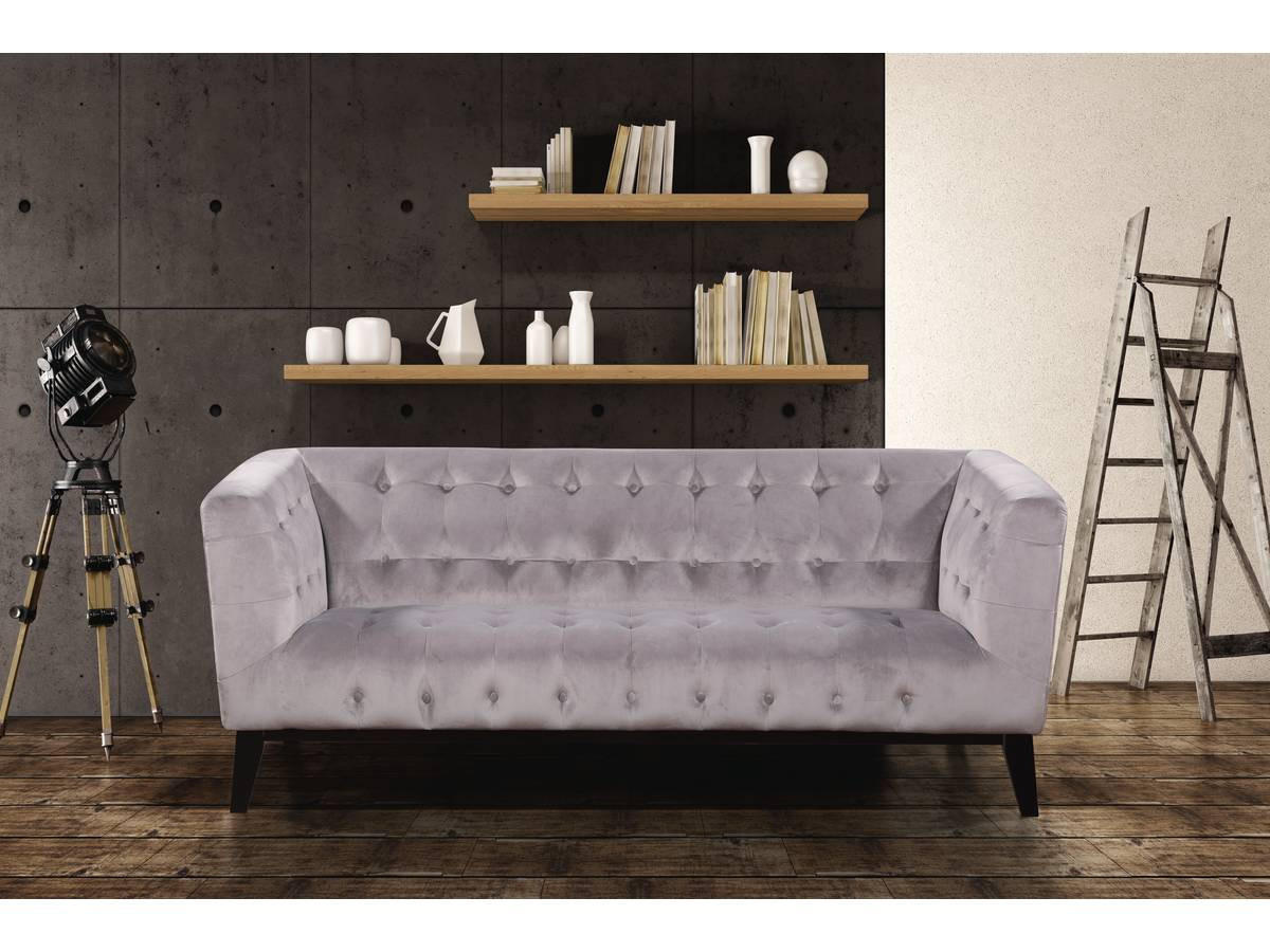 3-SITZER-SOFA Vanessa Hellgrau - Grau, Textil (189/75.5/82cm) - Habitat Garten