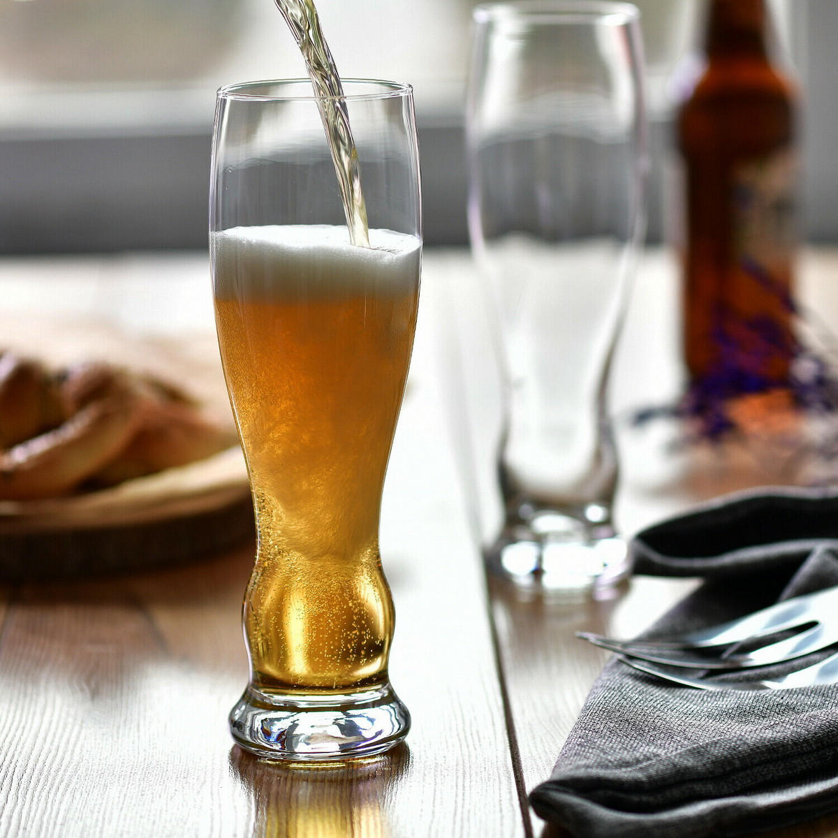 WEIZENBIERGLÄSER Splendour, 6er-Set, 500 ml - Transparent, Glas (0.5L) - Krosno Glass