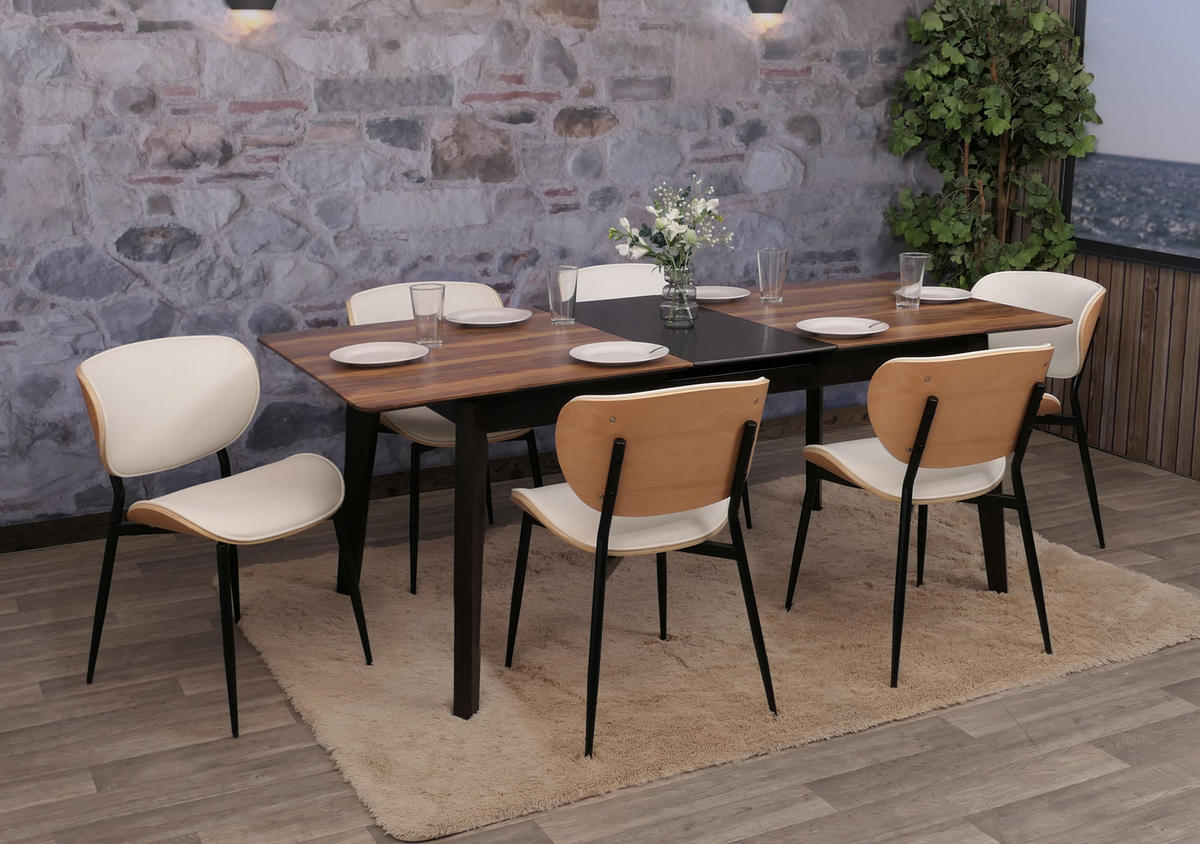 ESSZIMMERSTUHL Beige, Weiß - Beige/Weiß, Textil (50/80/51cm) - MCW