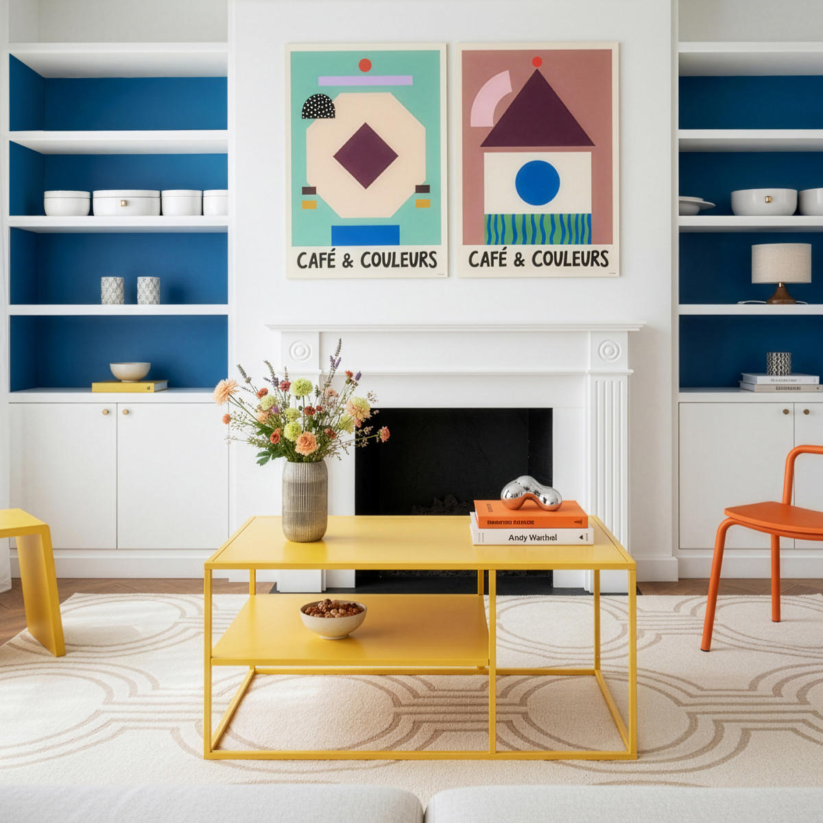 COUCHTISCH Solund 45/90/60 cm - Gelb, Metall (60/90/45cm) - [en.casa]