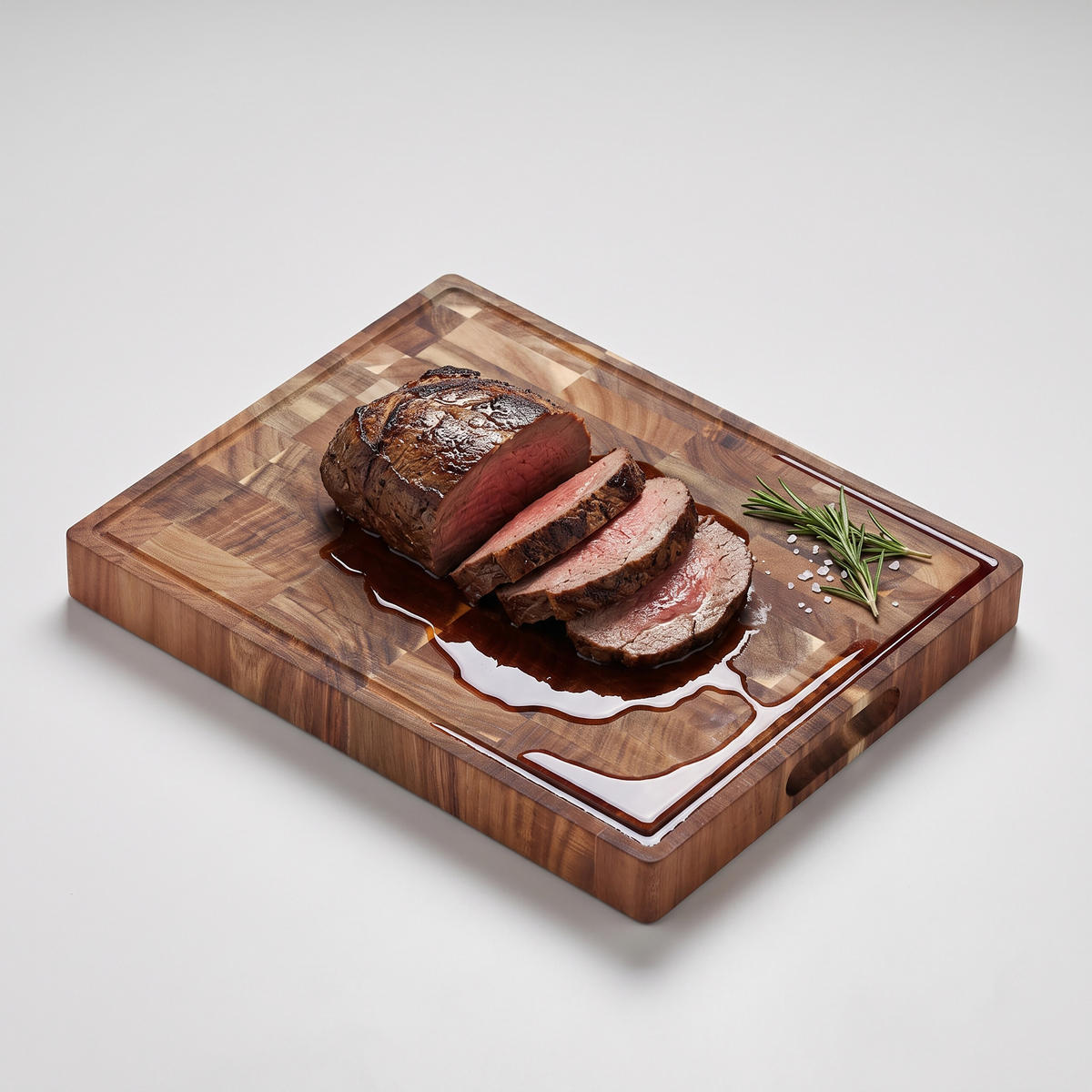 SCHNEIDEBRETT Braun Akazienholz beidseitig Saftrille 40x32 cm - Braun, Holz (40/32cm) - Relaxdays
