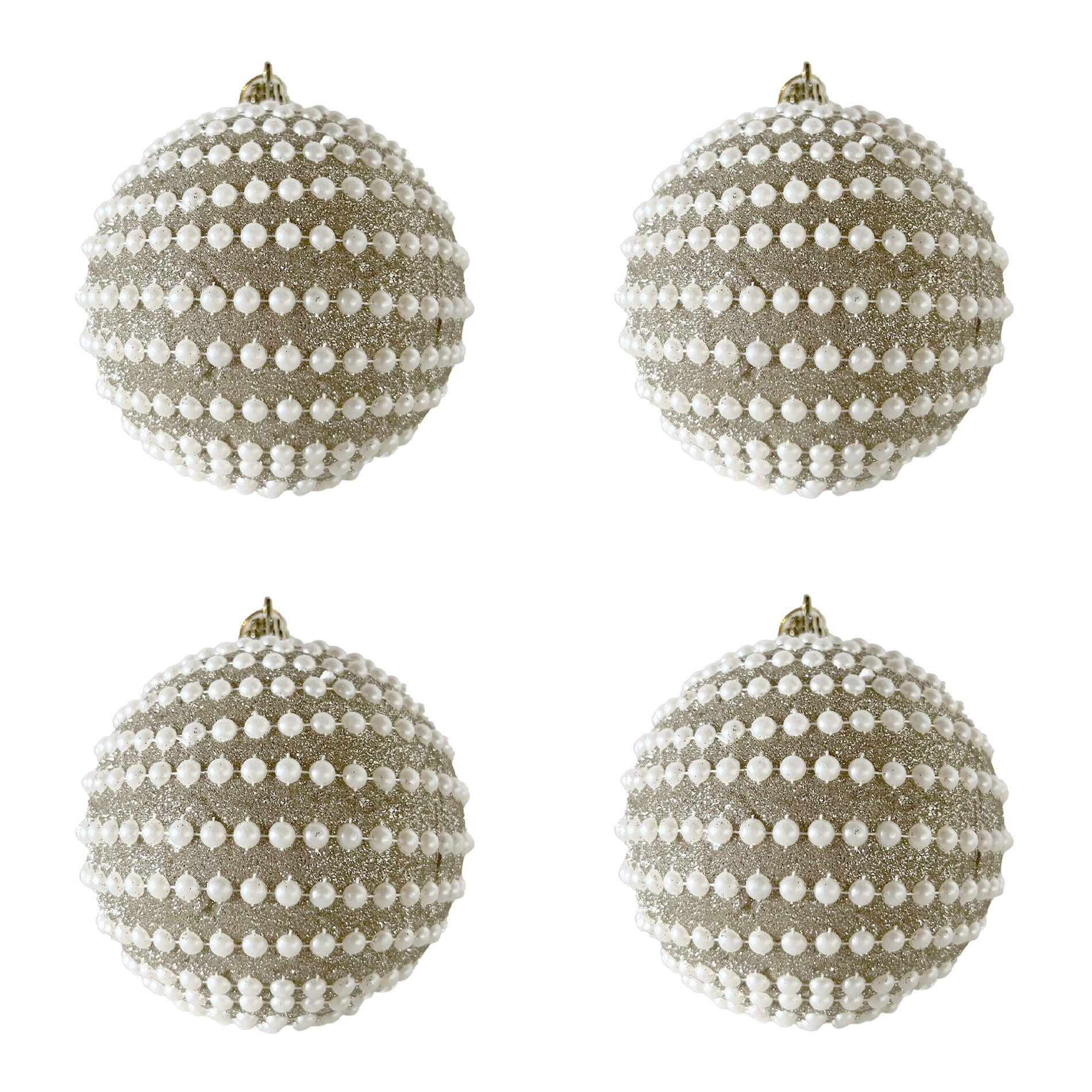 WEIHNACHTSKUGELN SET, 4 pieces Goldfarben 10/10/10 cm - Goldfarben, Kunststoff (10/10/10cm) - Mobili Rebecca