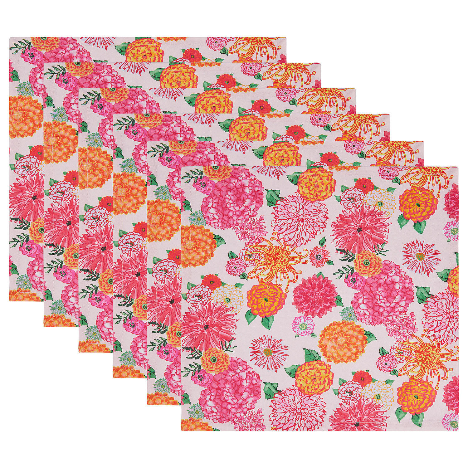 SERVIETTE (6er Set) Locarno - Multicolor, Textil (42/42cm) - Butlers