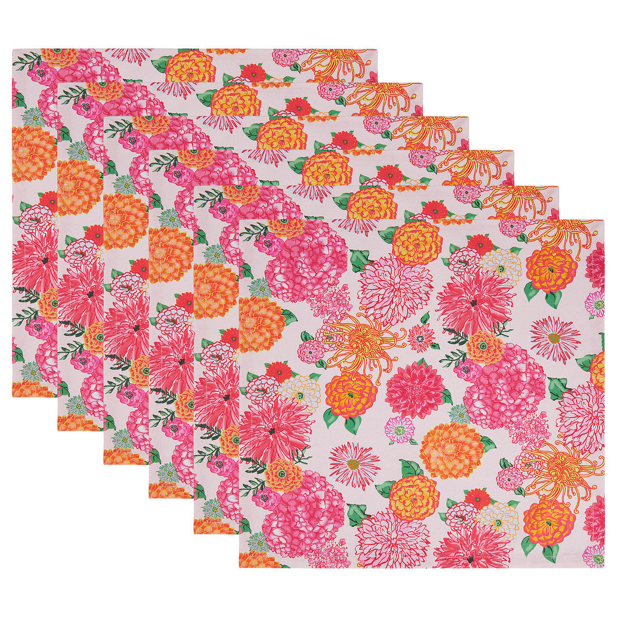 SERVIETTE (6er Set) Locarno - Multicolor, Textil (42/42cm) - Butlers