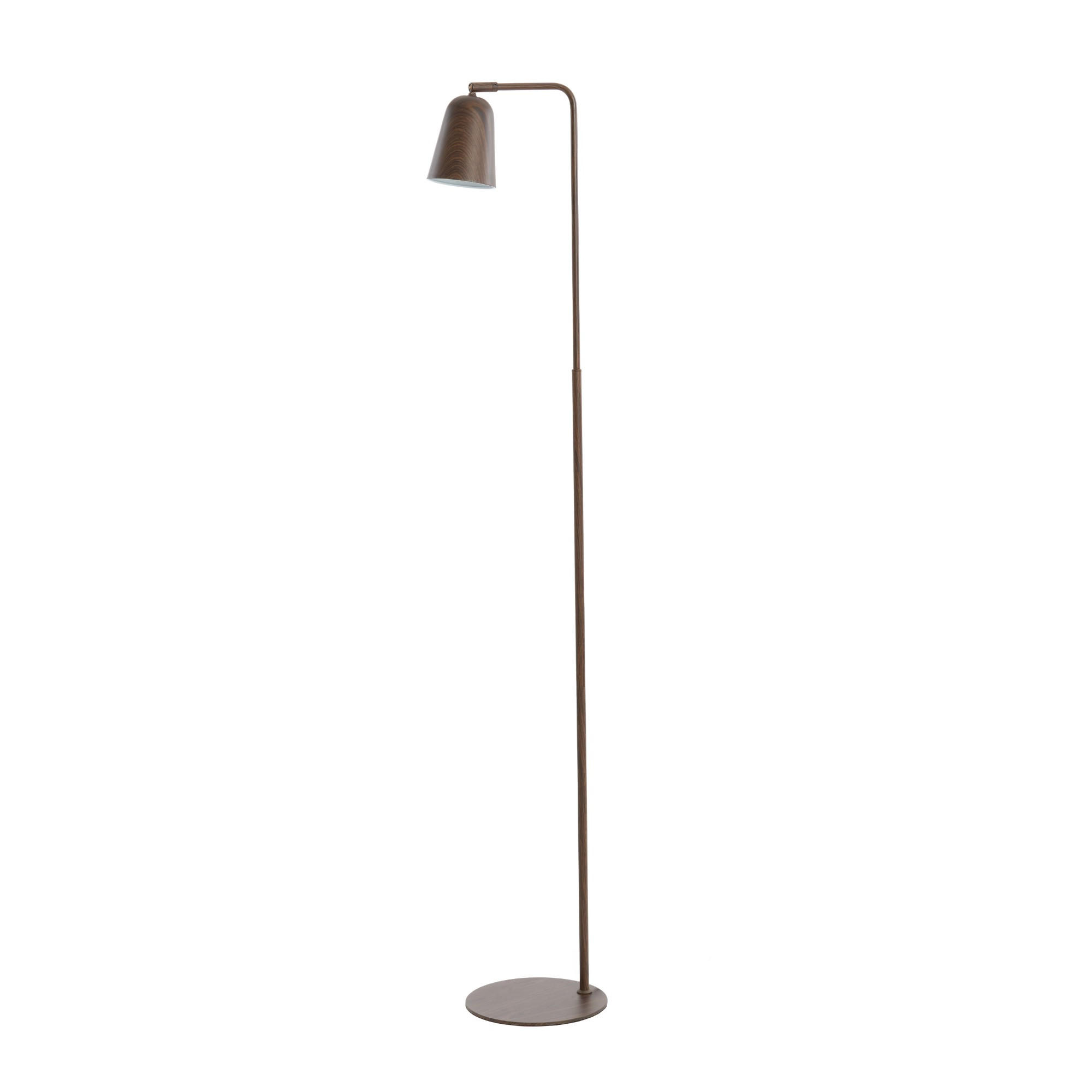 STEHLEUCHTE Salomo Braun 32.5/23/147 cm - Braun, Metall (32.5/23/147cm) - Light & Living