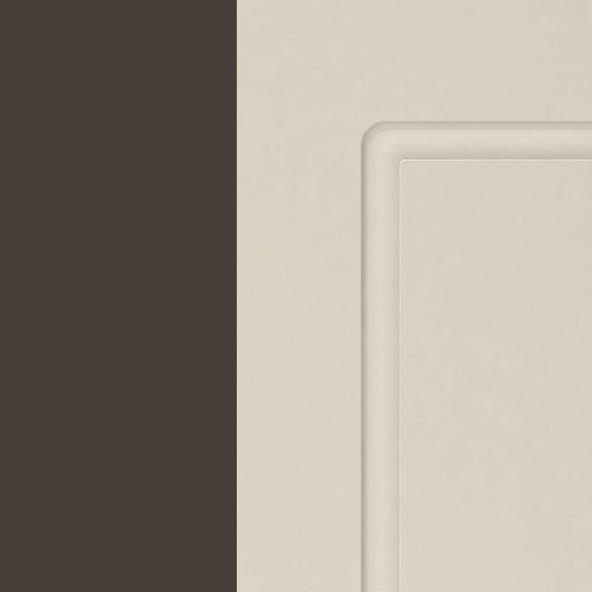 KÜCHENHÄNGESCHRANK Kvantum W2/20 Vanille Matt / Lava Matt 20 / 32,5 / 72cm - Dunkelgrau/Creme, Holz/Holzwerkstoff (20/72/32.5cm) - Feldmann-Wohnen