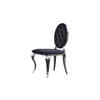 ESSZIMMERSTUHL LINDA Schwarz Velvet - Schwarz, Textil (50/92/56cm) - KAWOLA