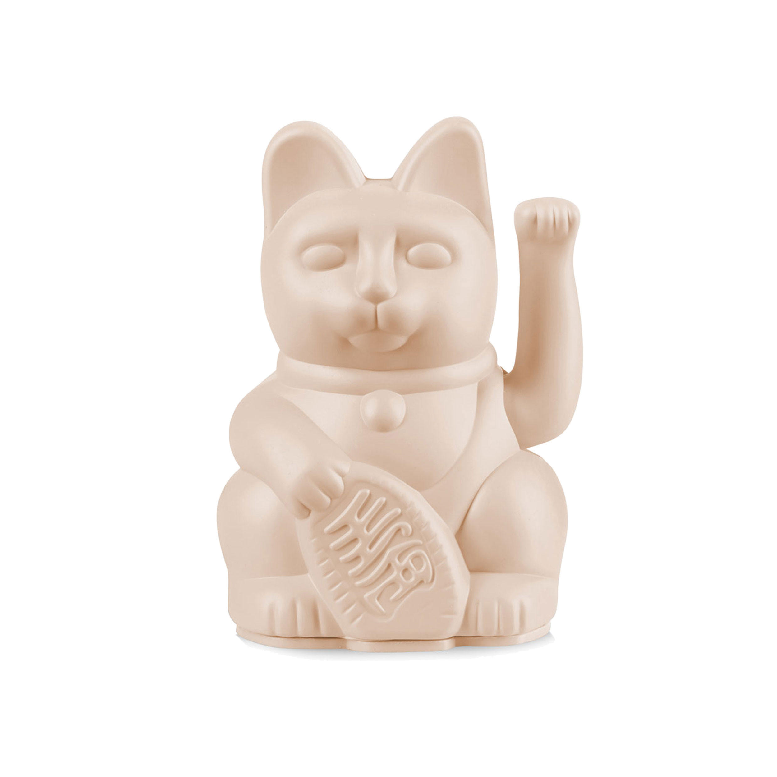 WINKEKATZE Lucky Cat Mini Maneki Neko, Kunststoff, Ocker, 9.8 cm - Braun, Kunststoff (5.2/9.8/6.7cm) - Donkey Products