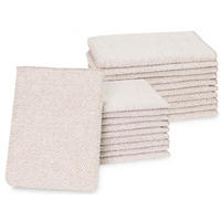 WASCHHANDSCHUH, 20er-Set, 16x22 cm, 70% Baumwolle, 30% Polyester, Braun - Braun, Textil (16/22cm) - Zollner