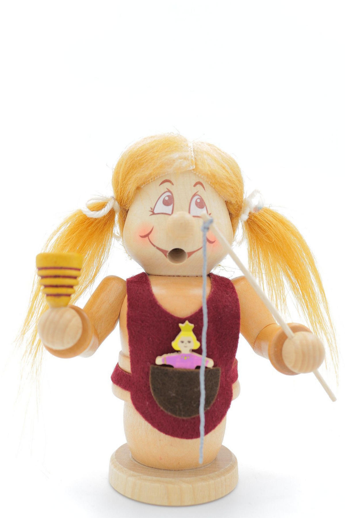RAUCHFIGUR Wichtel Freche Göre 15cm - Multicolor, Holz (9/15/0.1cm)
