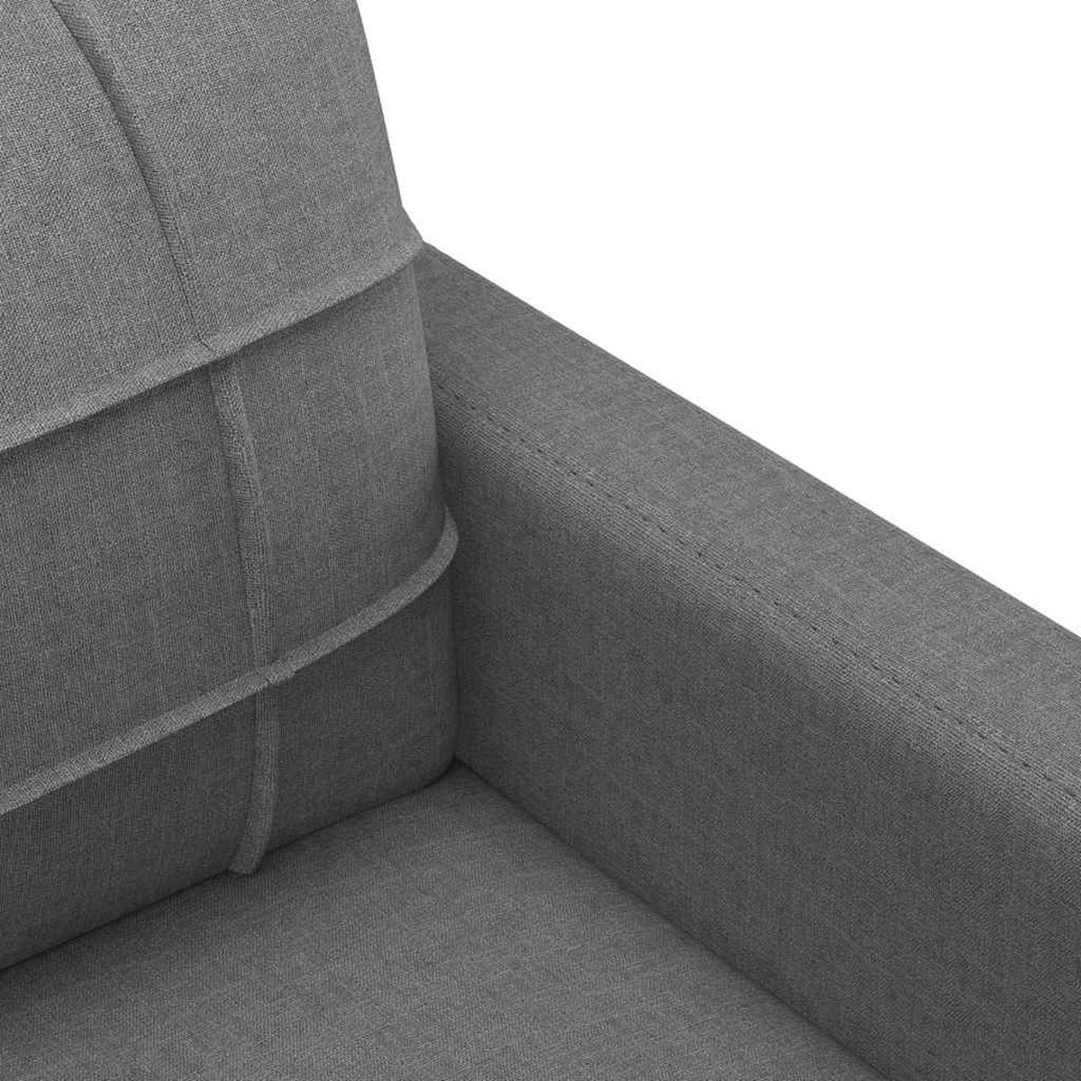 2-SITZER-SOFA Martin - Grau, Textil (138/80/77cm) - Nettlife