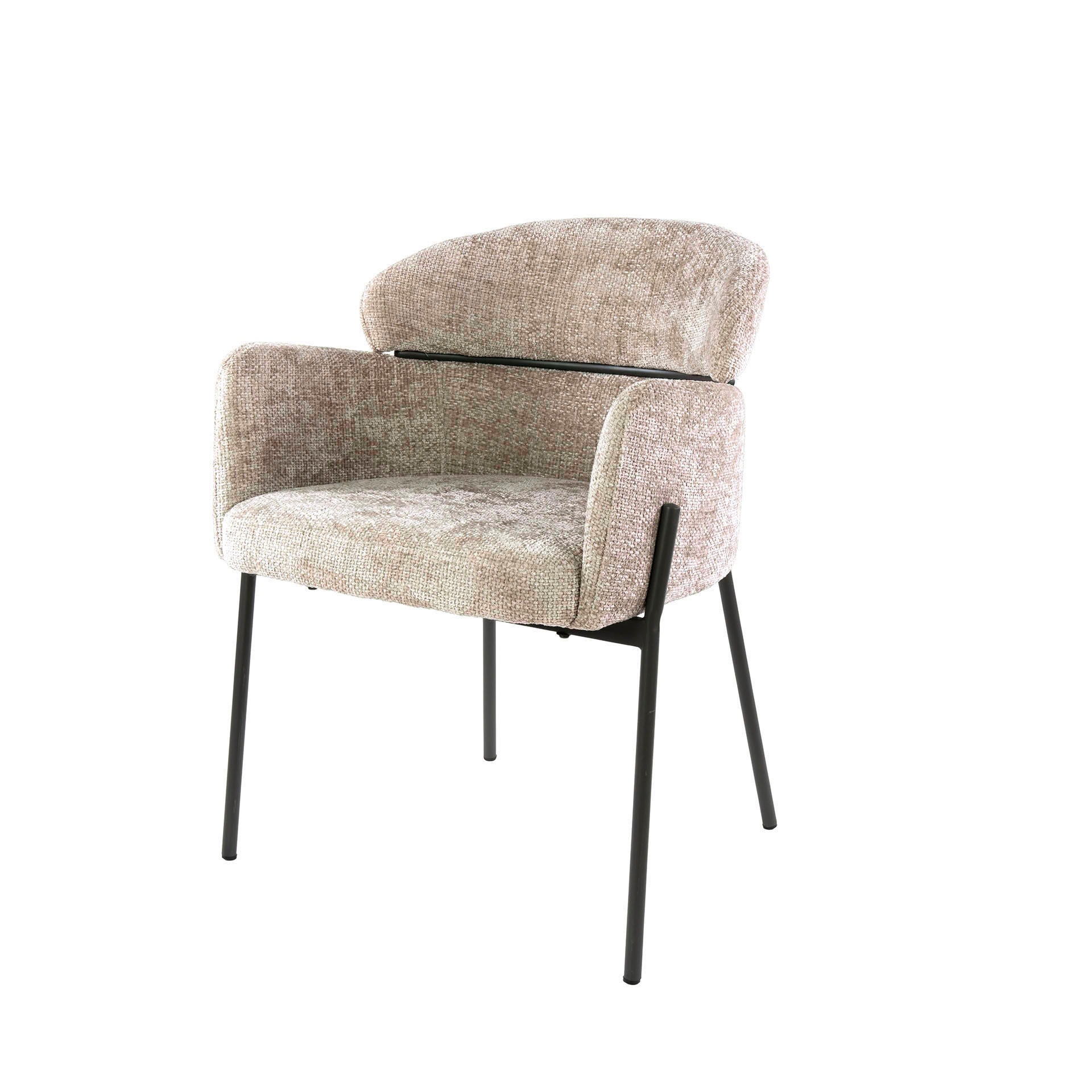 SESSEL Curva - Beige - 61/62/80 cm - 2er-Set - Beige, Textil (62/80/61cm) - Hoyz Collection