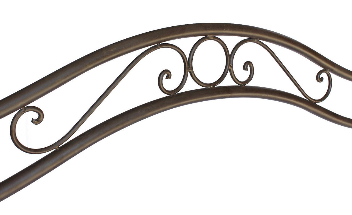 SCHAUKELGESTELL für Hollywoodschaukel aus Metall 9982505 - Braun, Metall (157/190/105cm) - DanDiBo