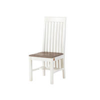 STUHL Massivholz 45 x 51 x 108 cm weiß TOULOUSE #113 - Weiß, Holz (45/108/51cm) - Massivmoebel24