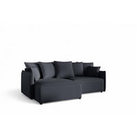 ECKSOFA Minea Mit Schlaffunktion - Anthrazit, Holzwerkstoff/Textil (221/153cm) - Fun Möbel