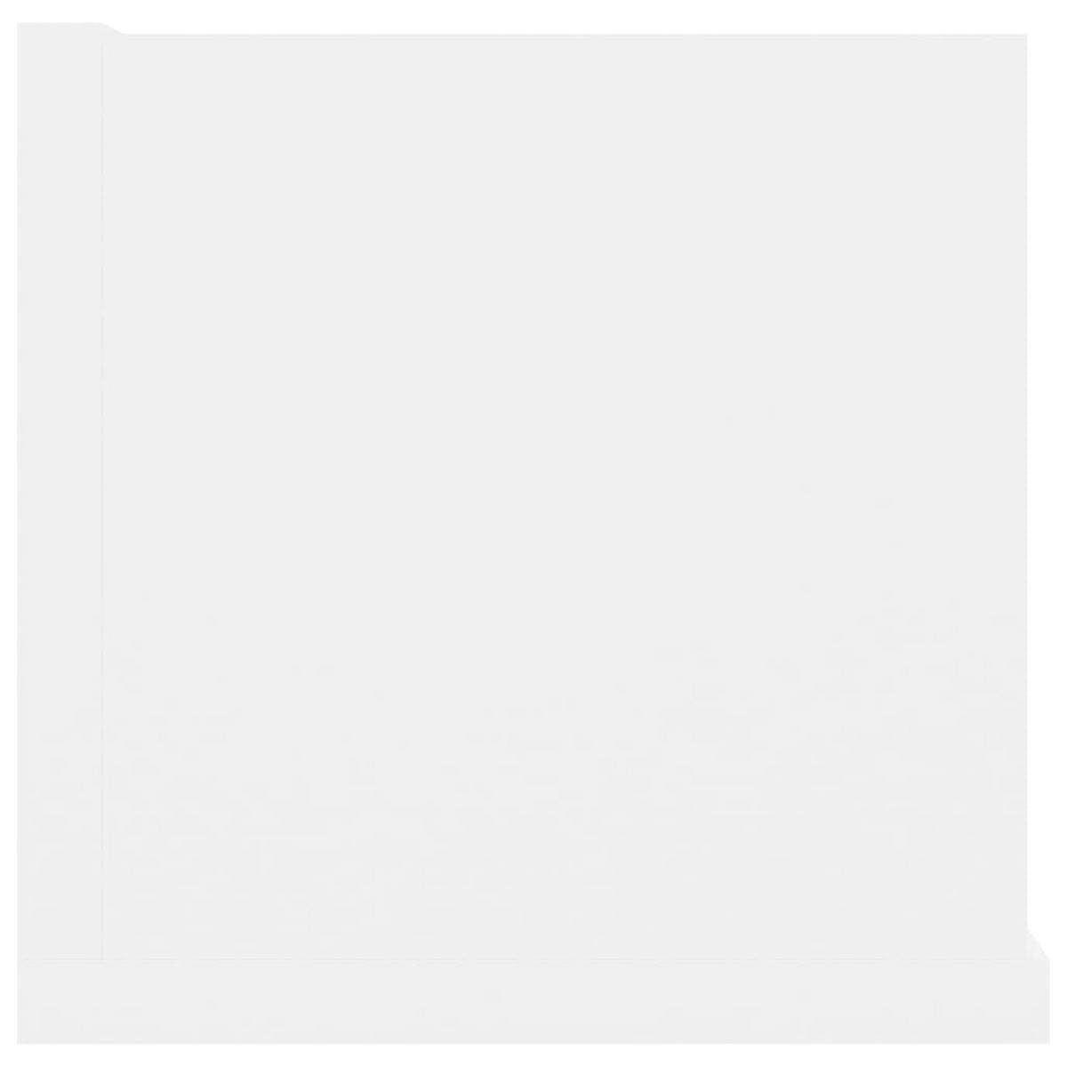 WANDREGAL mit 4 Fächern 100/18/18 cm aus Holzwerkstoff Weiß - Weiß, Holz (100/18/18cm) - vidaXL