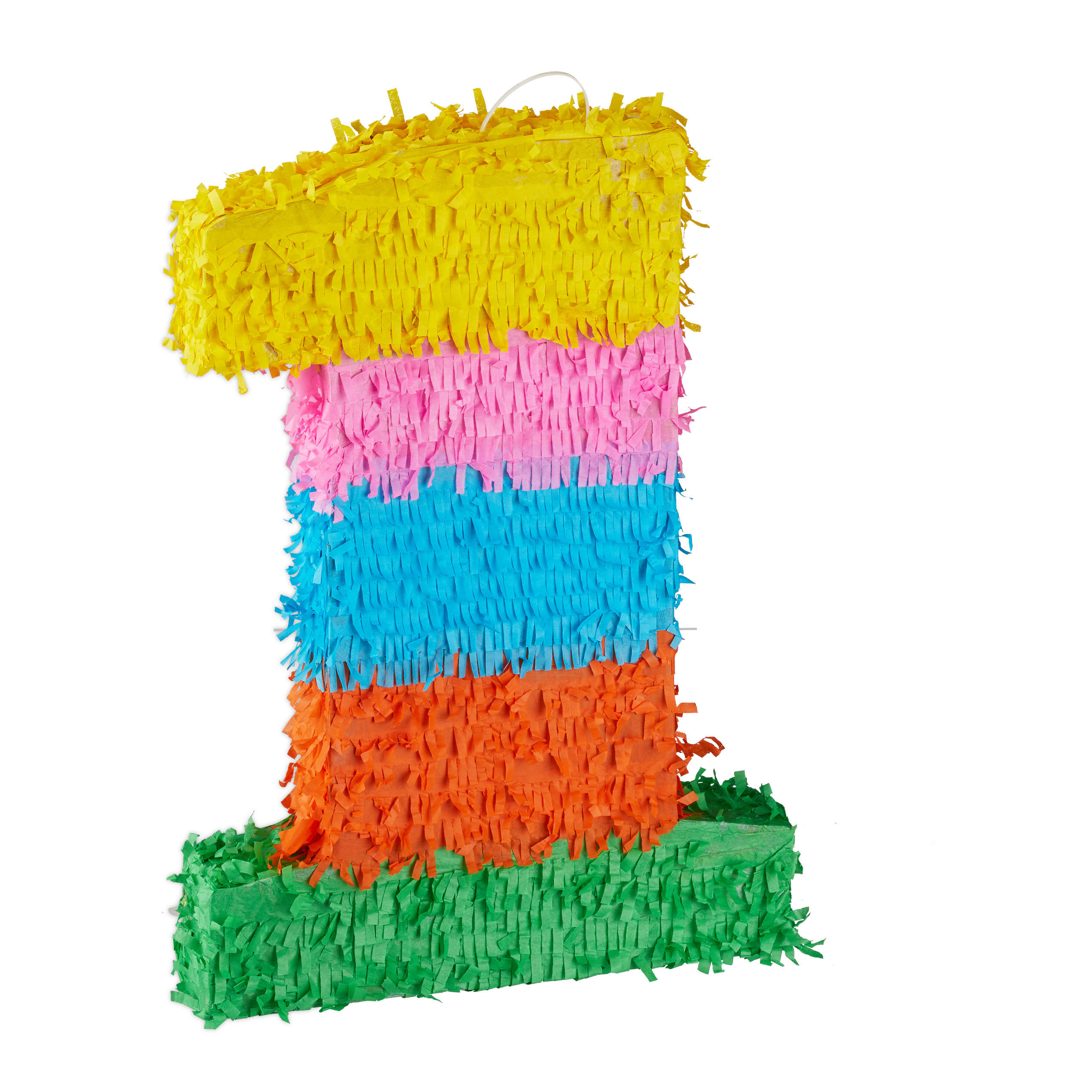 Relaxdays PIÑATA Barevná číslice papír 50,5 cm