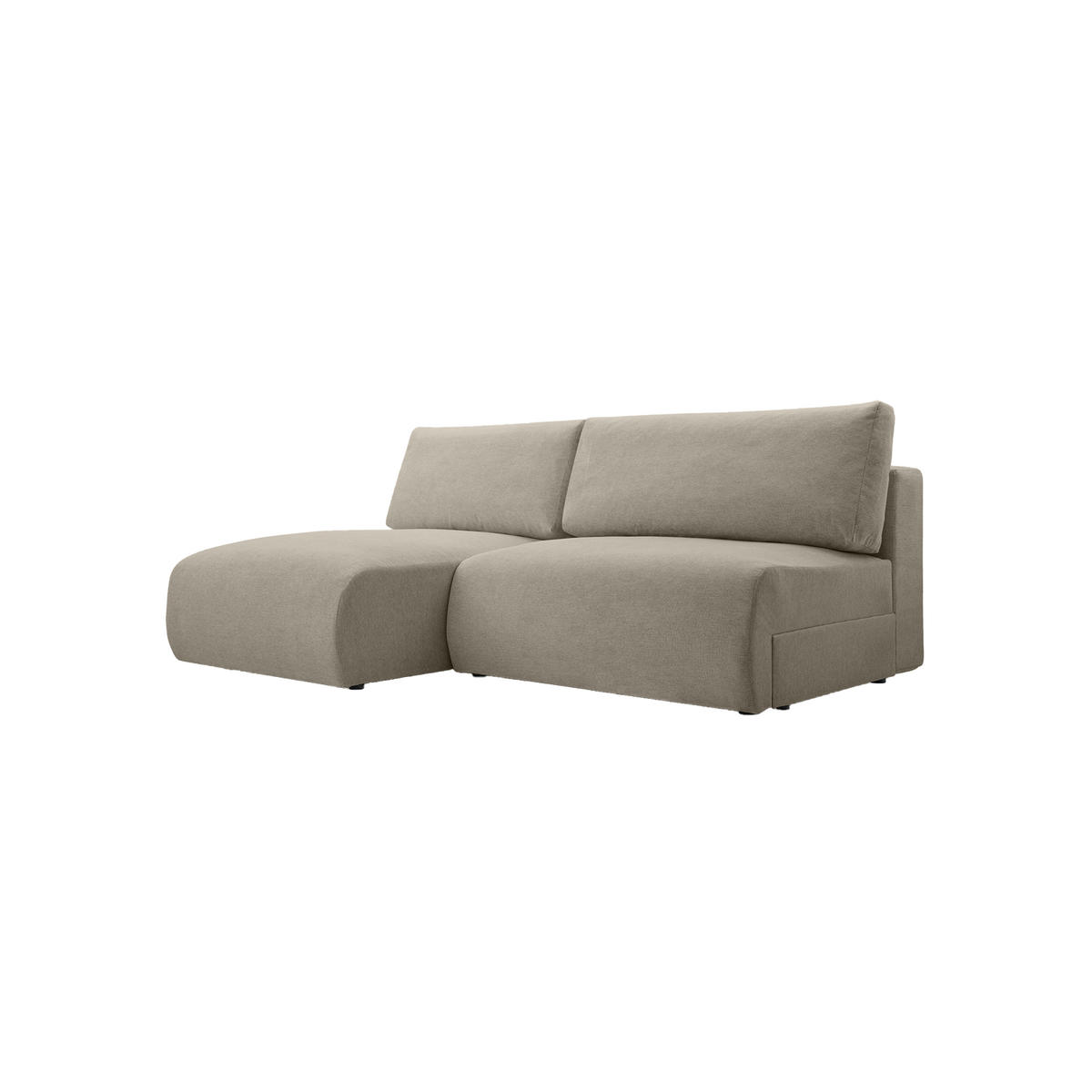 ECKSOFA Ripley mit Schlaffunktion, Hellgrau - Hellgrau, Textil (223/150cm) - Fedve