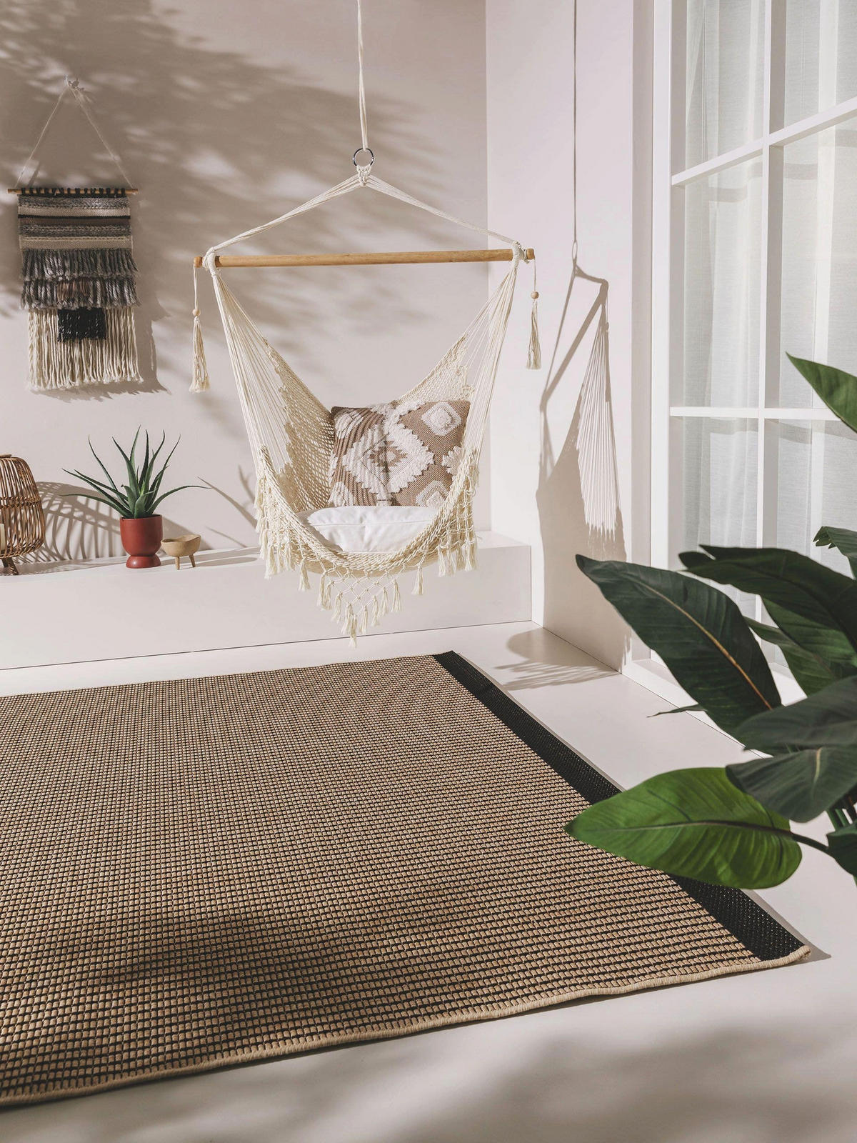 OUTDOORTEPPICH Naoto Beige/Schwarz 160x230 cm - Beige, Textil (160/230cm) - benuta Nest