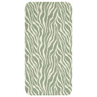 BADEMATTE Zebra - Motiv - Grün Badteppich 60x120 cm - Salbeigrün, Kunststoff/Textil (60/120cm) - OnlyWow