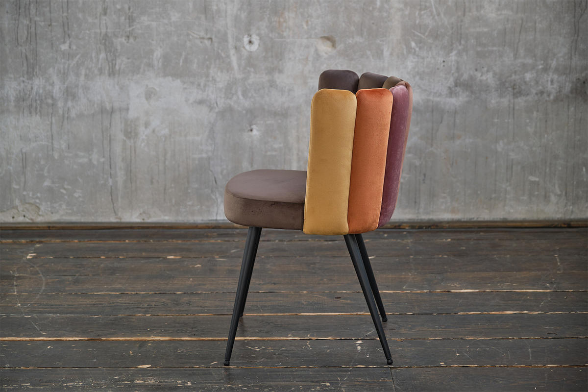 ESSZIMMERSTUHL JADA Braun Velvet (1er-Set) - Dunkelbraun/Braun, Kunststoff/Textil (59/86/55cm) - KAWOLA