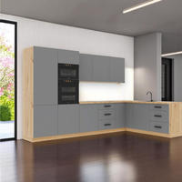 WINKELKÜCHE 330 cm - Langen K100-M330 - in Beige/Matt - Beige, Holz (330/212/210cm)