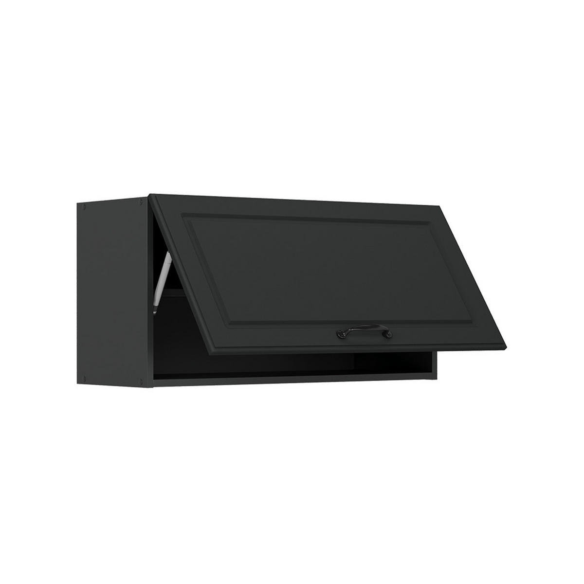 HÄNGESCHRANK R-Line, Anthrazit Landhaus/Anthrazit, 80 cm Flach - Anthrazit, Holzwerkstoff (80/40/31cm) - Vicco