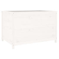 HOCHBEET Weiß 119,5x82,5x78 cm Massivholz Kiefer - Weiß, Holz (82.5/78/119.5cm) - furnicato