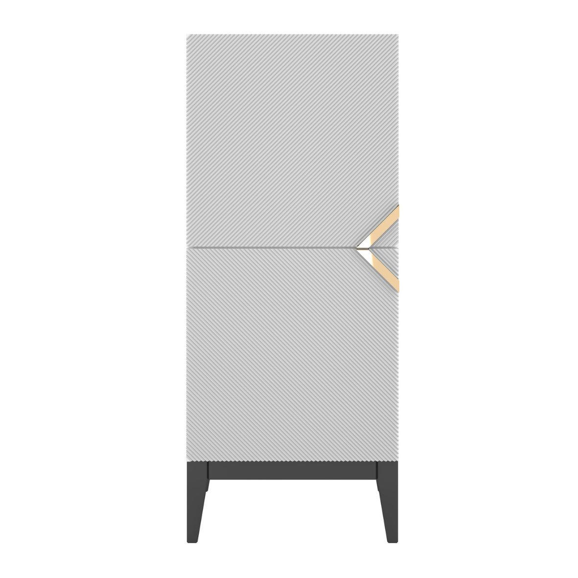 Visby Highboard Weiß 50.5x120.5x42 cm