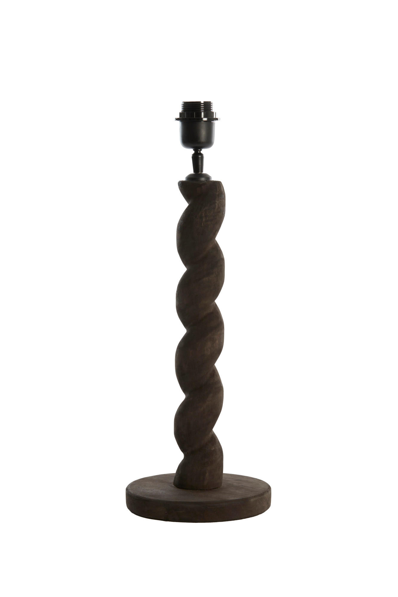 LAMPENFUSS Nanno Grau Ø15/45 cm - Grau, Holz (15/15/45cm) - Light & Living