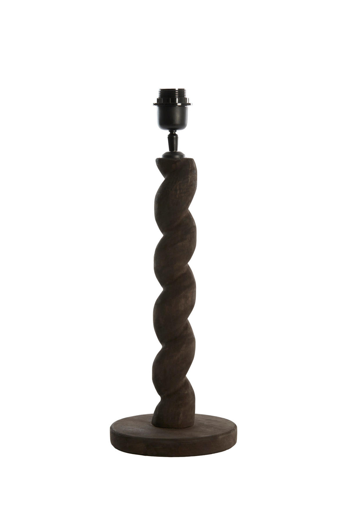 LAMPENFUSS Nanno Grau Ø15/45 cm - Grau, Holz (15/15/45cm) - Light & Living