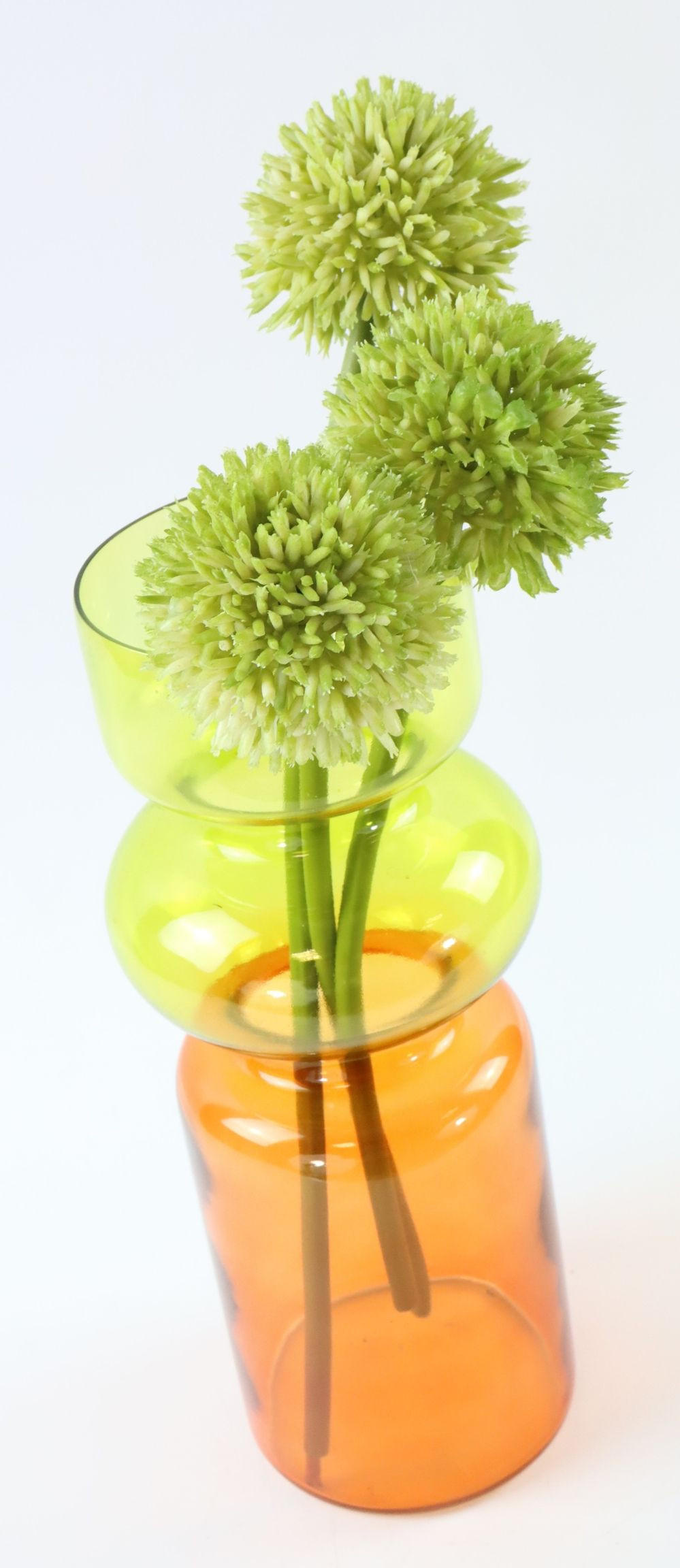 VASE Multicolor orange-gelb - Gelb, Glas (28cm) - FURNARO