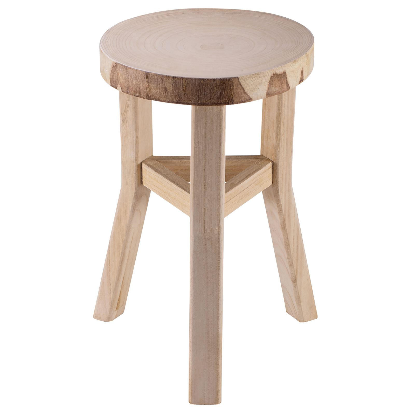 SITZHOCKER ZAHORA - Naturfarben, Holz (28/40/28cm) - CARO-Möbel