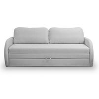 SCHLAFSOFA Diego hellgrau - Hellgrau/Schwarz, Kunststoff/Textil (221/90/91cm) - Selsey