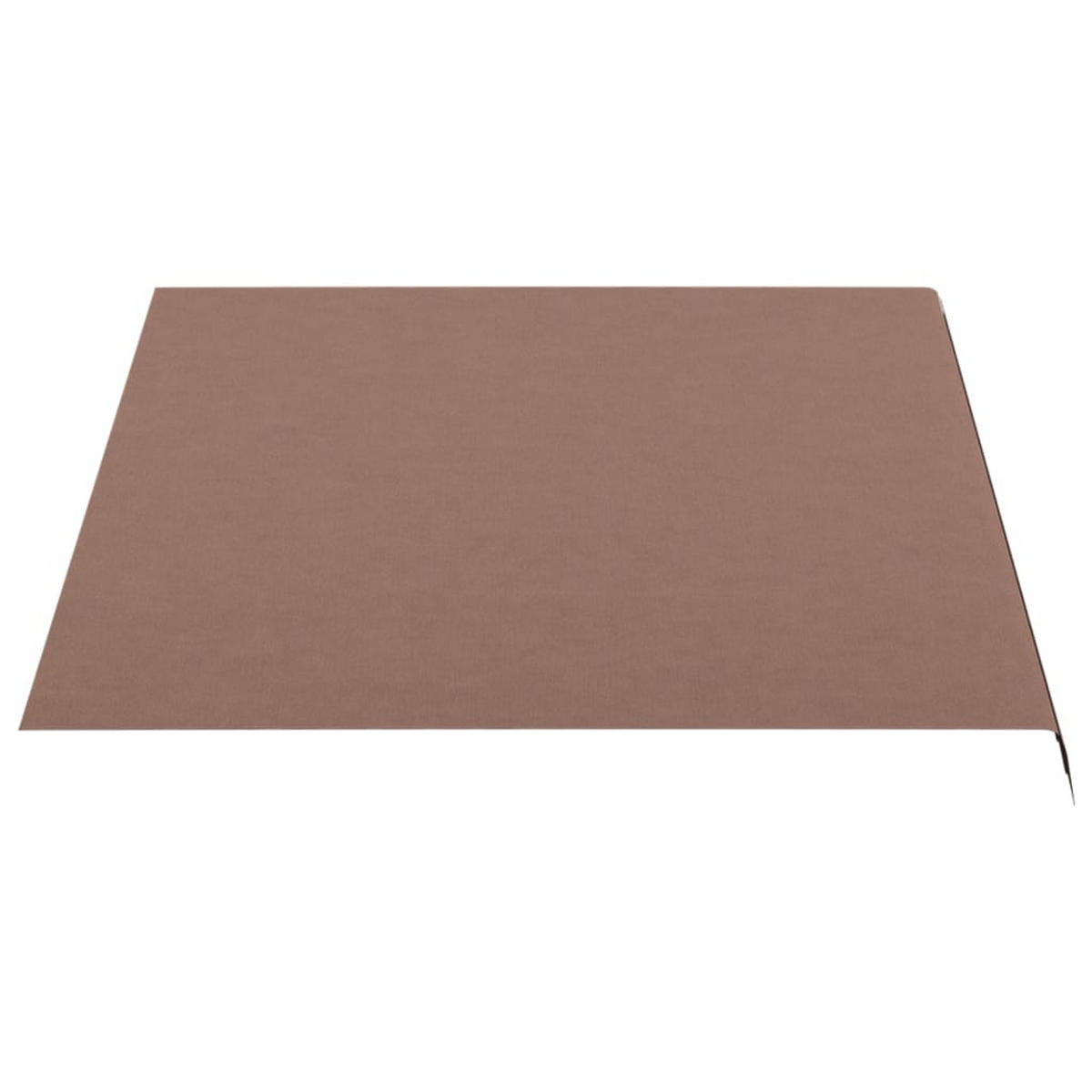 MARKISENSTOFF mit Volant| Braun, für 350x250cm Rahmen | Markisenbespannung Markisentuch - Braun, Textil (330/0.3/245cm) - DELUKE