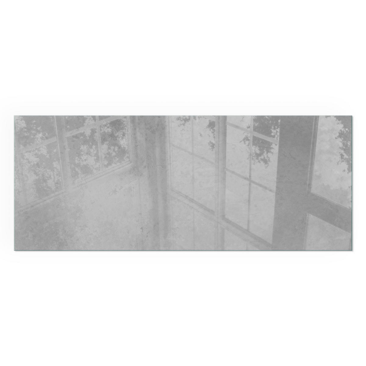 GLASPLATTE für Kamin 125x50 cm - Grau, Glas (125/50/0.4cm) - TULUP