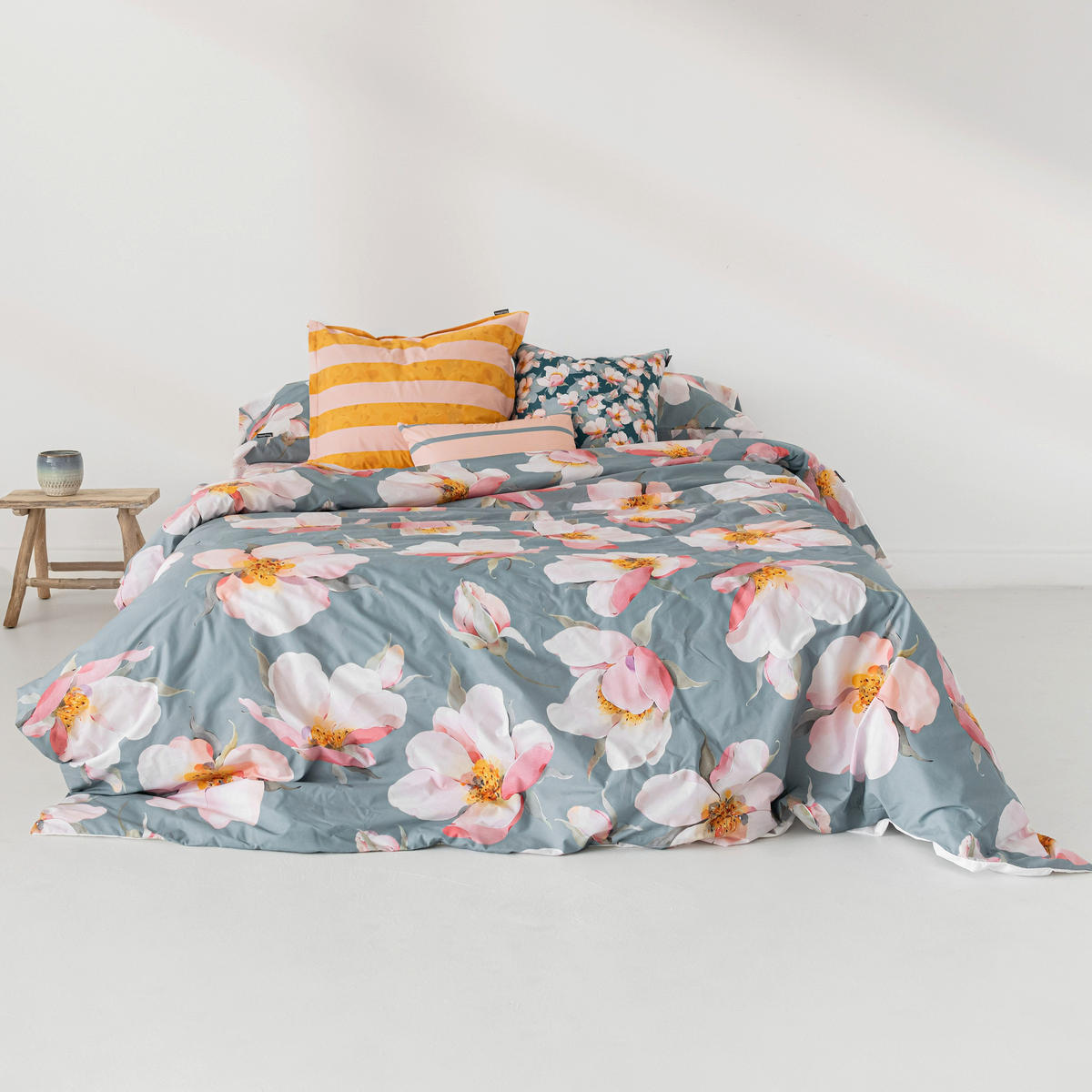 BETTBEZUG spring blossom 155x220 cm (komfortgrösse) mehrfarbig - Multicolor, Textil (155/220cm) - Happy Friday