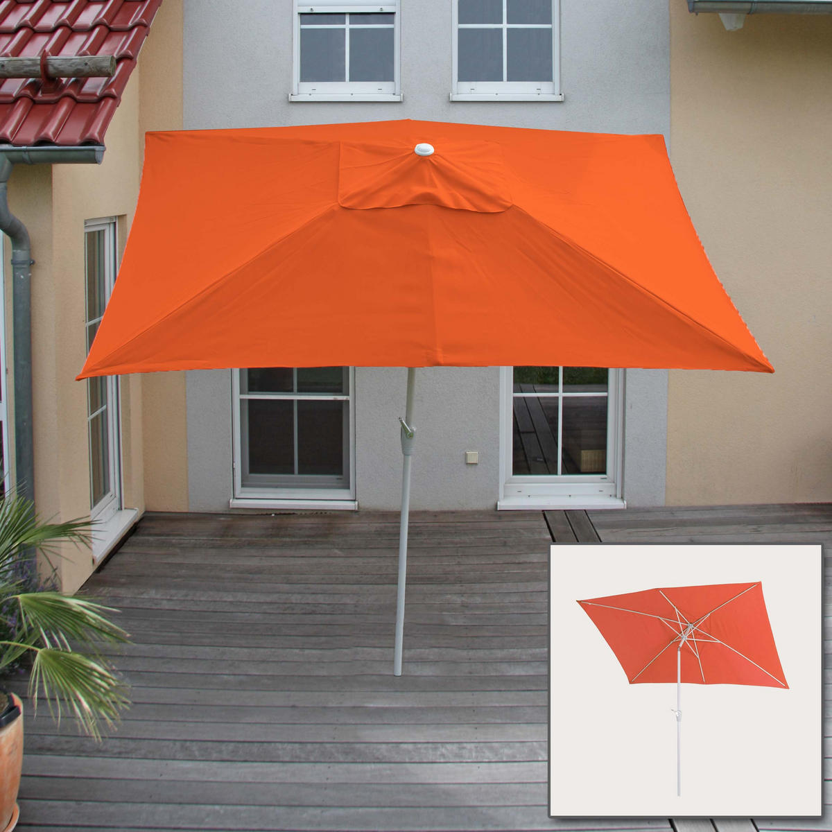 SONNENSCHIRM NEIGBAR Orange - Orange, Textil (192/295cm) - MCW