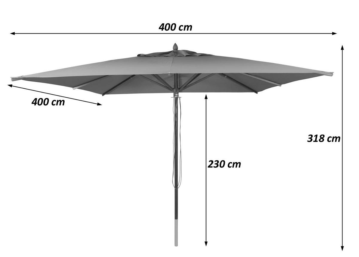 SONNENSCHIRM C57B Anthrazit - Anthrazit, Textil (400/400cm) - MCW